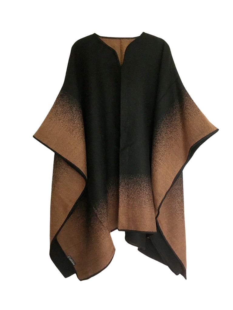 Poncho degrade Brown & Black - Image 4