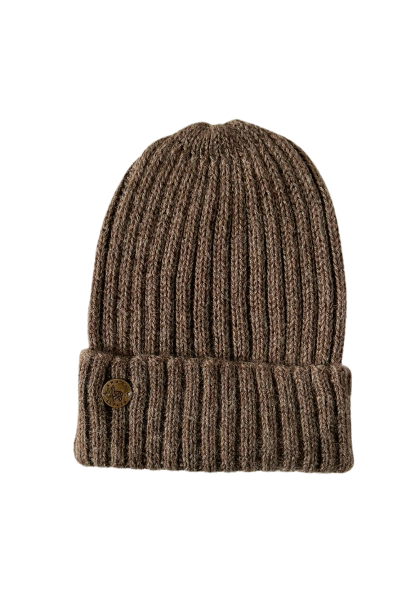 Beanie Fisherman, 100% Baby Alpaca – Taupe