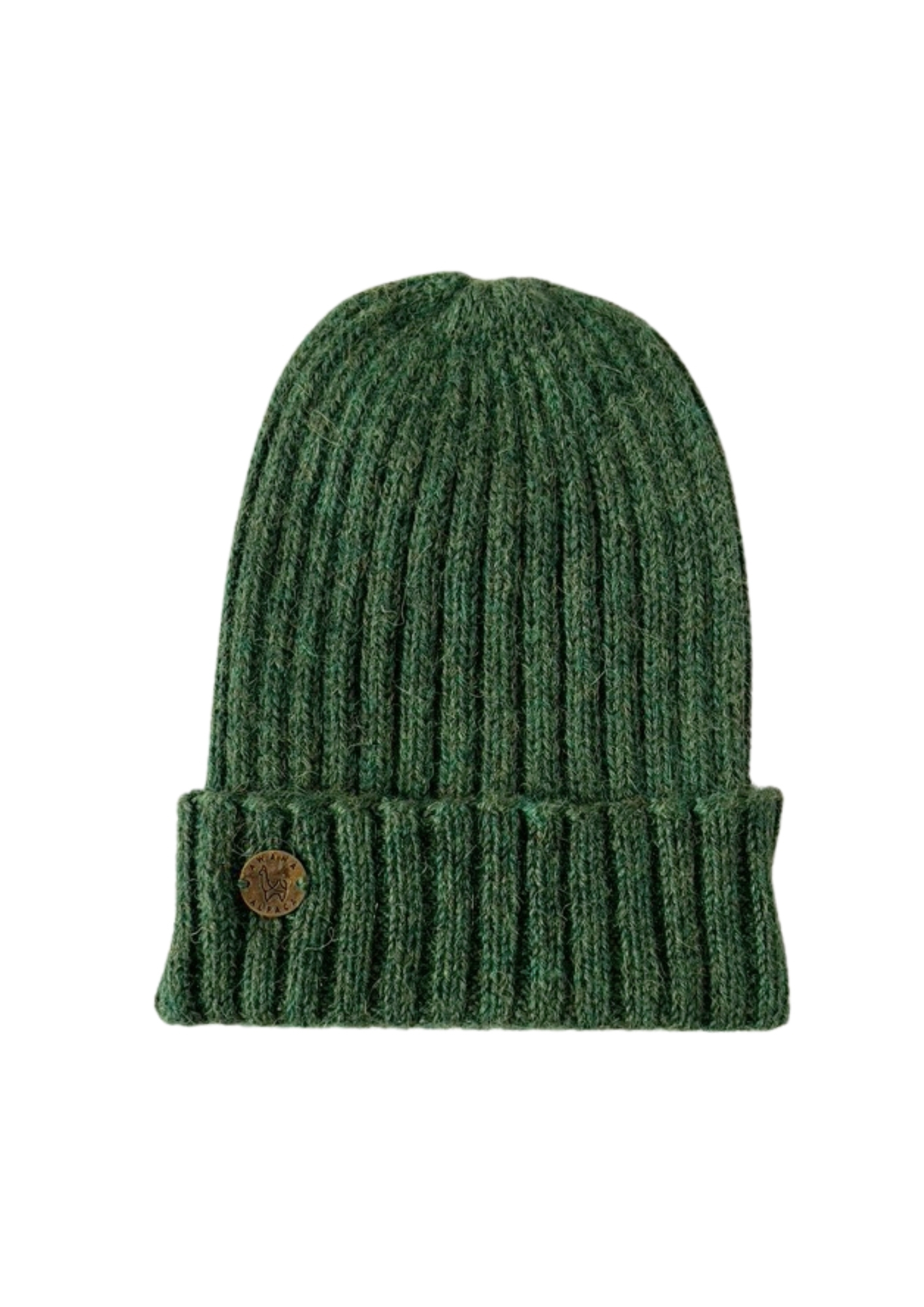 Beanie Fisherman, 100% Baby Alpaca - Green