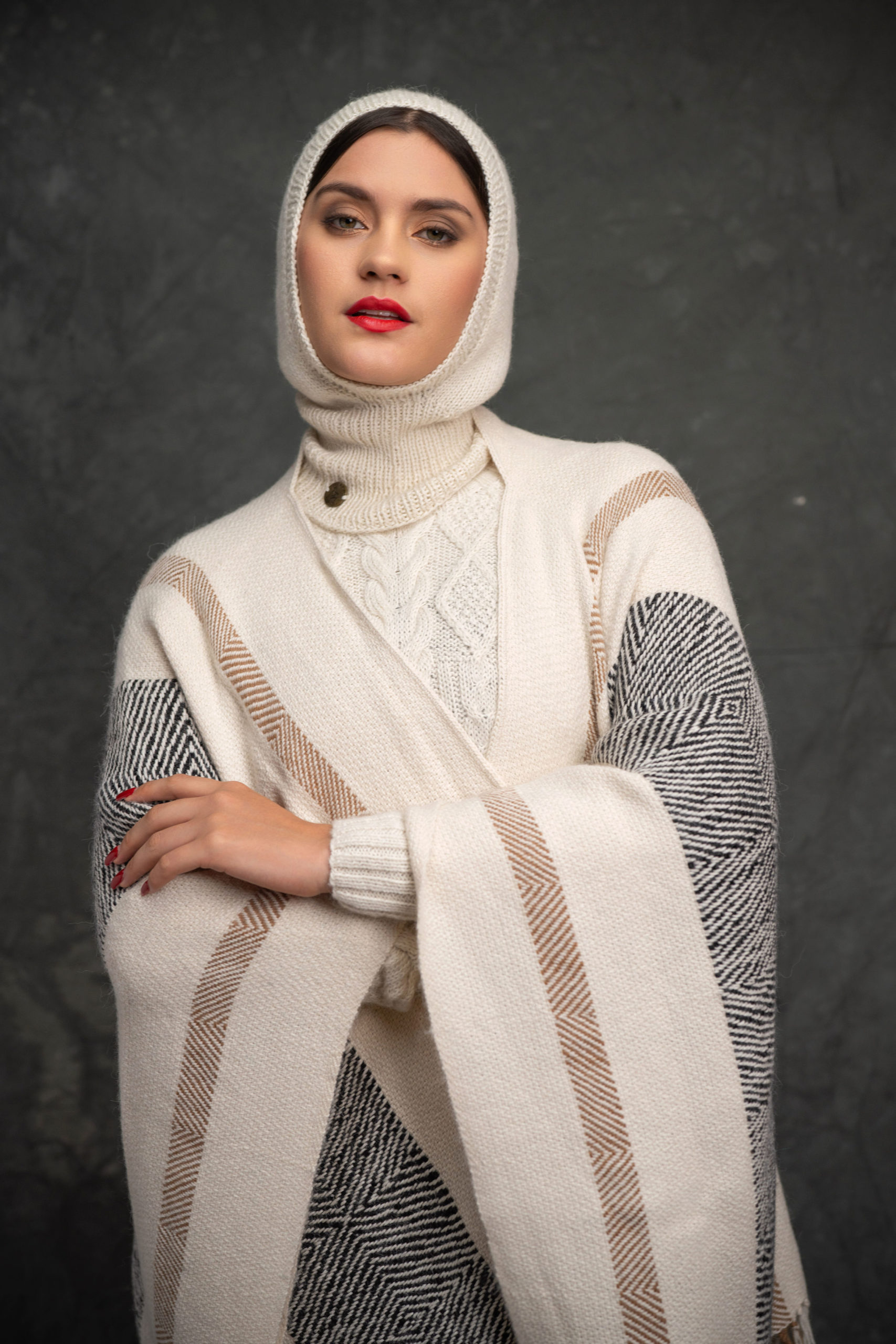 Baby Alpaca Balaclava White