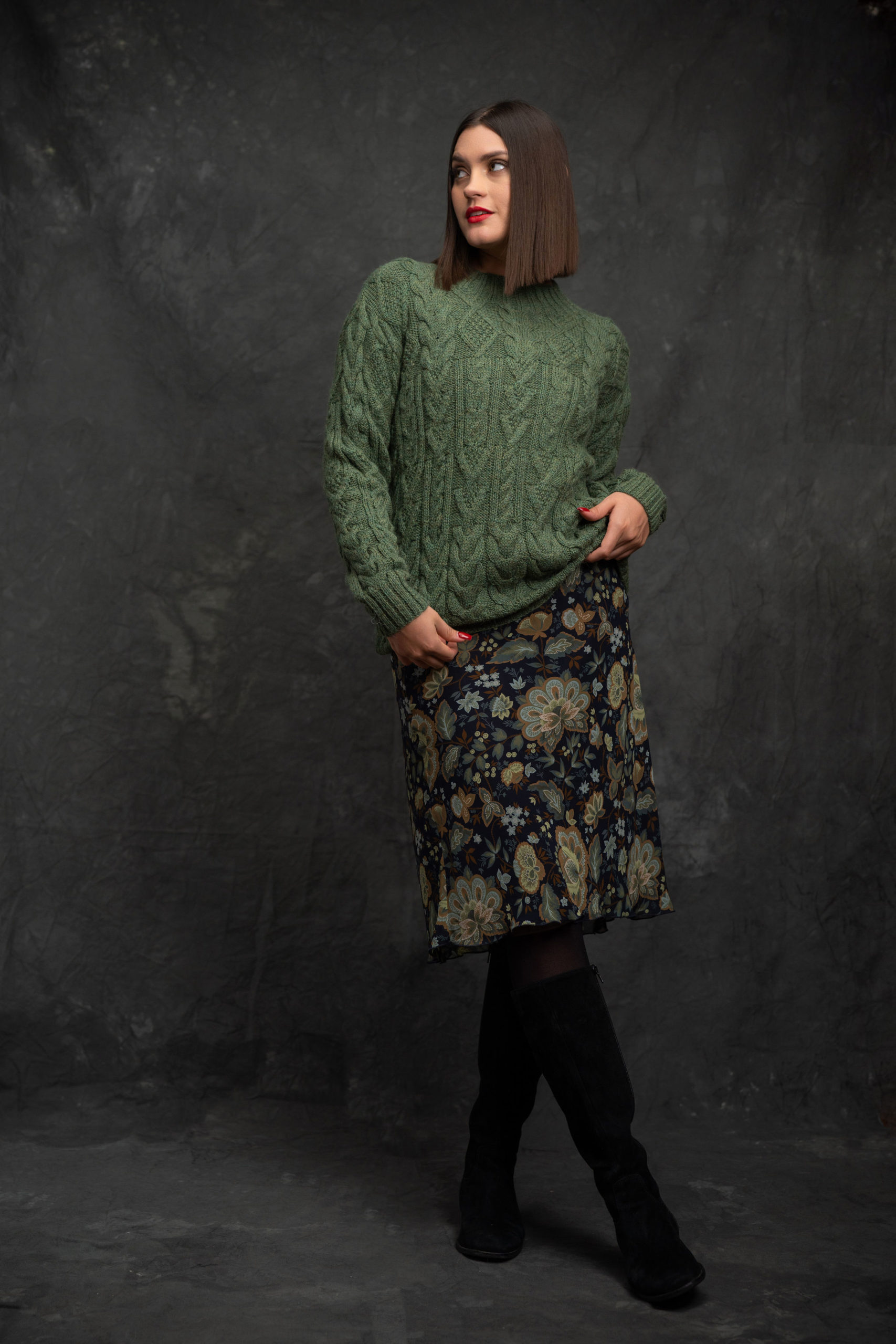 Froggy sweater MENTA - Hand Made