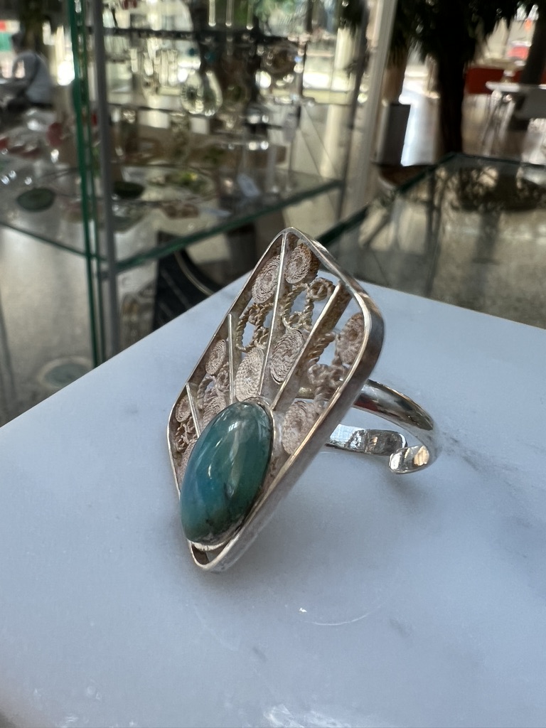 Filigree Andean Opal ring - Image 2