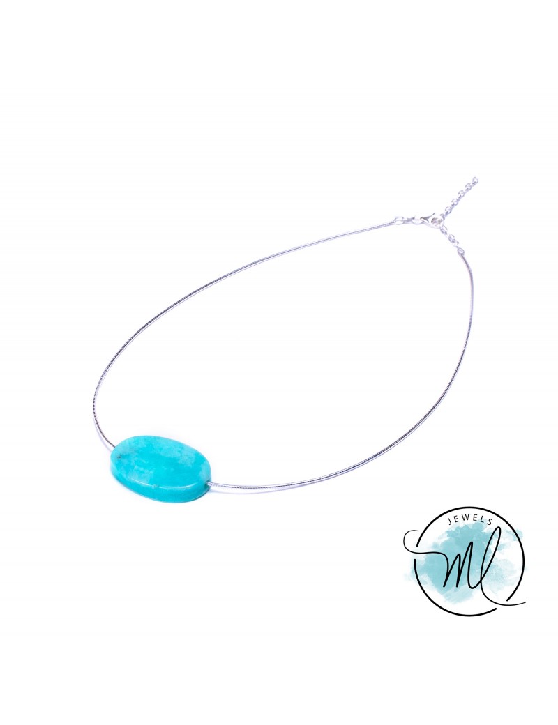Minimalist Oval Amazonita